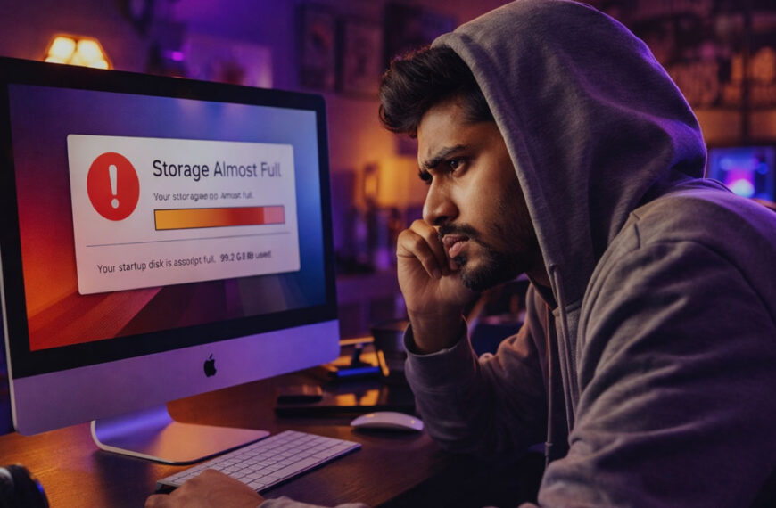 Free up storage on Mac with this ultimate 2026 SSD cleanup guide. Learn how to remove hidden cache, Chrome data, iPhone backups, and PowerPoint temp files to reclaim 20–100GB safely.