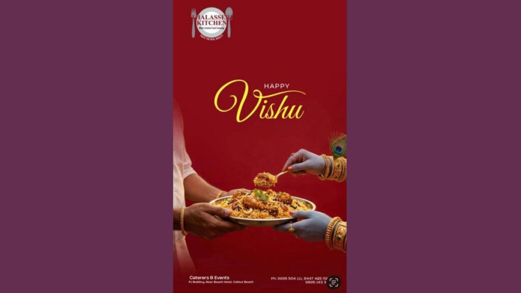 Thalasseri Kitchen posted a derogatory Vishu Promo on their social media feed.